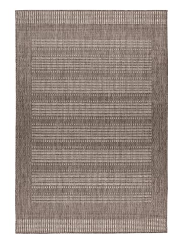 Vivorum Wohnzimmer Teppich – Kurzflorteppich Nibru 125 in taupe