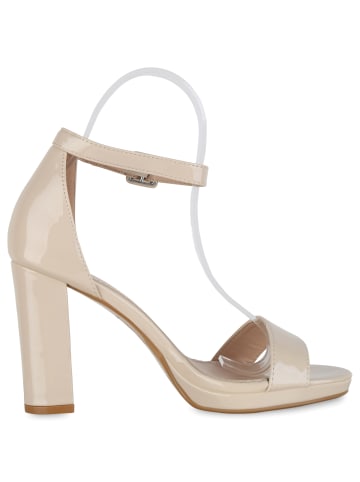 VAN HILL Klassische Sandaletten Grace in Creme Lack