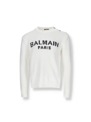 balmain Weiß Baumwolle Sweatshirt