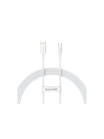 Wisam® Baseus Schnell-Ladekabel USB für USB-C 100W 1,5m (weiß)