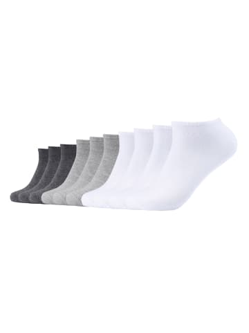 S. Oliver Socken 10er Pack in Weiß/Grau