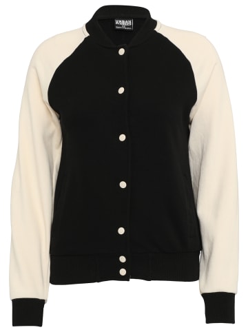 Urban Classics College Jackets in black/whitesand