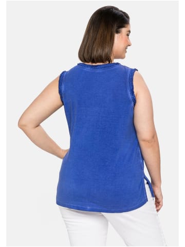 sheego Tanktop in royalblau