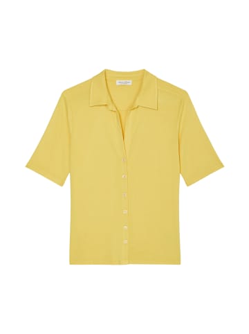 Marc O'Polo Kurzarm-Jerseybluse in corn yellow