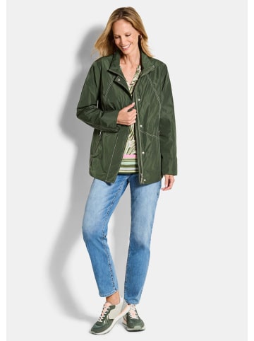 GOLDNER Freizeitjacke Outdoor-Jacke mit Kontrastnähten in khaki