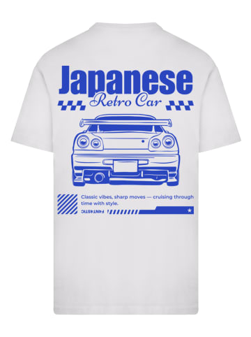 F4NT4STIC T-Shirt Retro Car Japanese Streetstyle in weiß