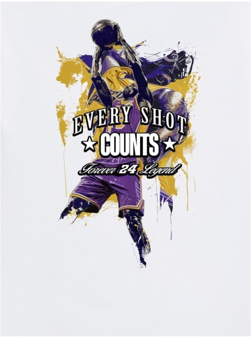 Mister Tee Shirt "Every Shot Counts Tee" in Weiß