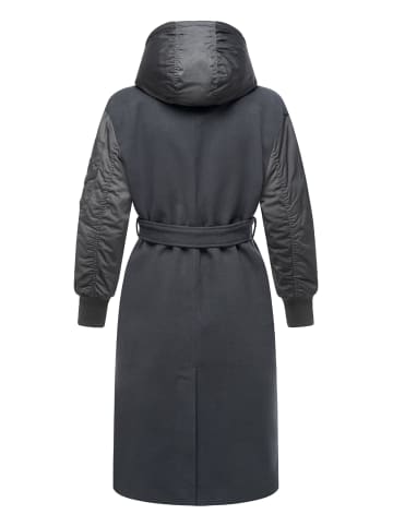 Marikoo Wollmantel Tjadee 16 in Anthracite