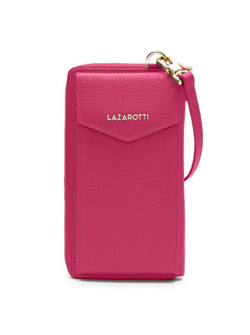 Lazarotti Bologna Leather Handytasche Leder 11 cm in hot pink