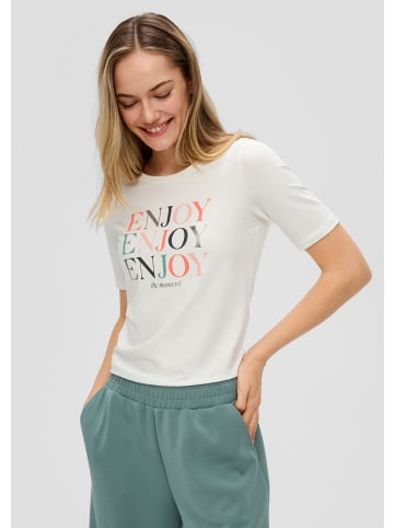 s.Oliver T-Shirt in 02D0_creme