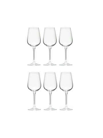 Butlers 6 x Weißweingläser 360ml SANTÉ in Transparent