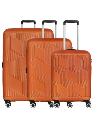 American Tourister SunChaser - 4-Rollen-Trolley 3tlg. Set in cooper orange