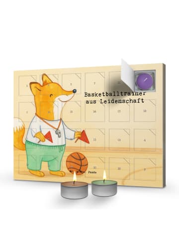 Mr. & Mrs. Panda Duftkerzen Adventskalender Basketballtrainer Le... in Weiß