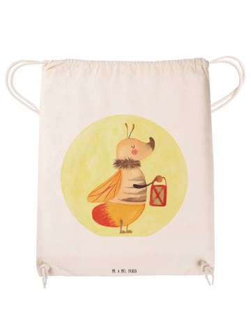 Mr. & Mrs. Panda Materialzug-Rucksack Glühwürmchen ohne Spruch in Creme