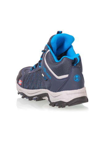 Trollkids Wanderschuh "Fjell" in Marineblau / Mittelblau