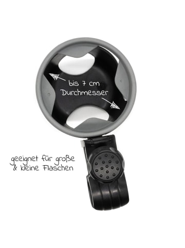 Zamboo Getränkehalter für Buggy und Kinderwagen in schwarz,grau