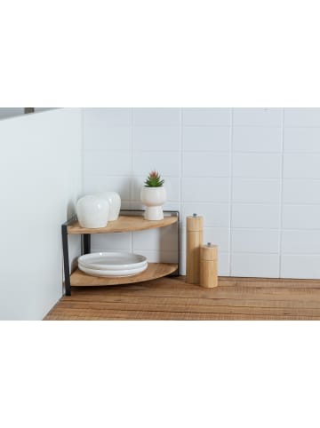 5five Simply Smart Eckarbeitsplattenregal in schwarz