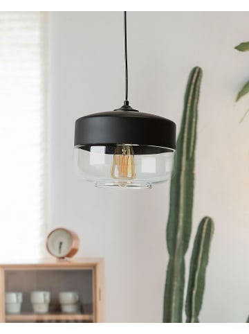 Beliani Pendelleuchten MURRAY in Schwarz/Transparent - (W) 25 x (H) 117 x (L) 25 cm