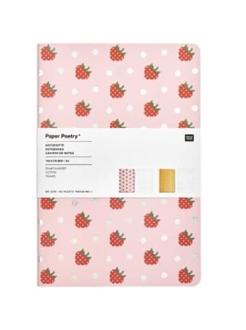 Rico Design Papeterie/PBS - Notizhefte DIN A5, Früchte FSC MIX, 2 Stk.