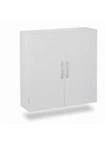 relaxdays Badschrank in Weiß - (B)60 x (H)60 x (T)20 cm