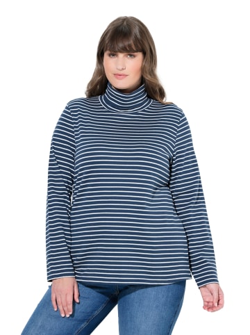 Ulla Popken Longsleeve in navy blau