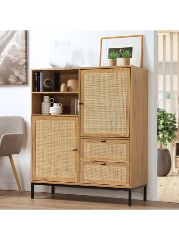 CALICOSY Buffetschrank JAYA in Helles - (W) 100 x (H) 120 x (L) 40 cm