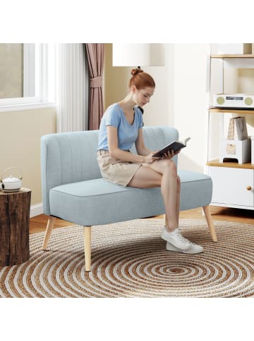 HOMCOM Sofa-117cm x 56,5cm x 77cm-Grün