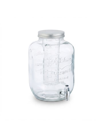 relaxdays Getränkespender in Transparent - 5 Liter