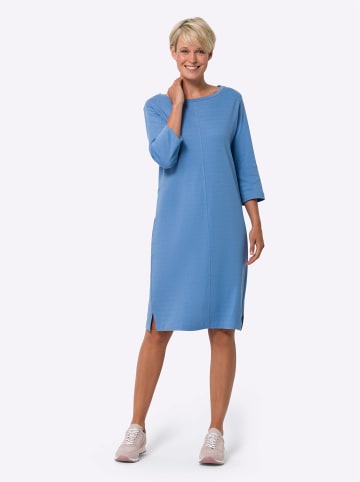 Sieh an! Jerseykleid in mittelblau