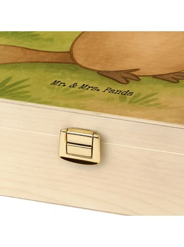 Mr. & Mrs. Panda Tee Box Schnabeltier Mut Design ohne Spruch in Weiß