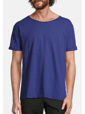 Salzhaut Rundhals T-Shirt für Herren in blau