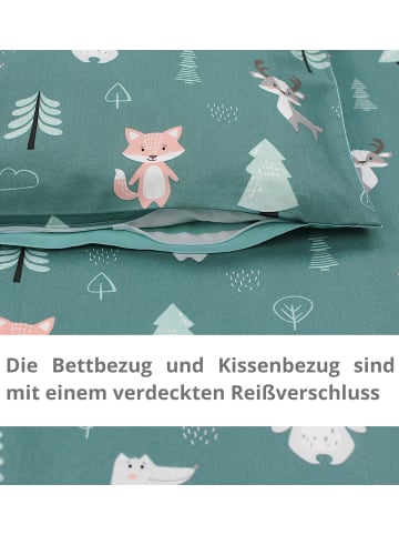 TupTam Kinder Bettwäsche 2-Teilig in grün Modell 2