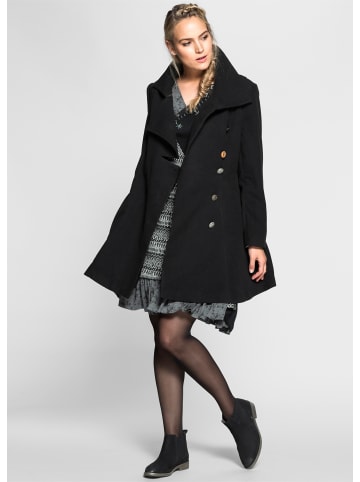 sheego by Joe Browns Kurzmantel in schwarz