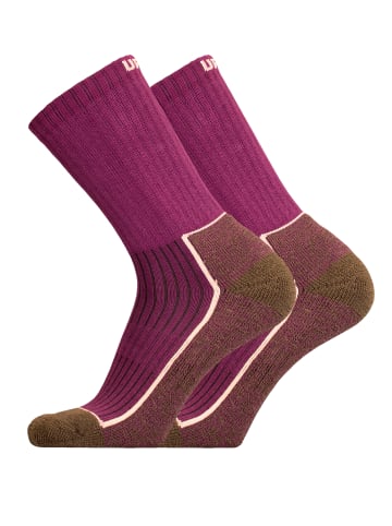 UphillSport Wander-Socke 'SAANA' 2er Pack in Purple