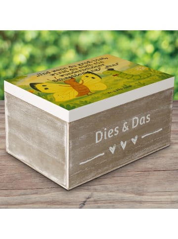 Mr. & Mrs. Panda Geschenkbox Raupe Schmetterling Design mit Spruch in Weiß