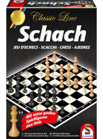 Schmidt Spiele Strategiespiel 49082 Classic Line Schach, 2 Spieler - ab 9 Jahre