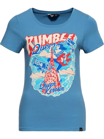 Queen Kerosin Shirt "Rumble Queen" in Blau