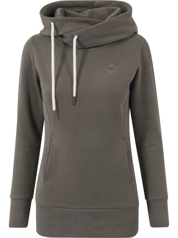 Urban Classics Urban Classics Damen Ladies Long Logopatch Hoody in olive