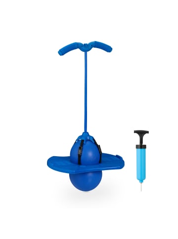 relaxdays Pogo Ball in Blau - 100 kg