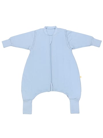 Schlummersack Schlafsack mit Füßen und umklappbaren Bündchen, 2.5 TOG in Blue Ice