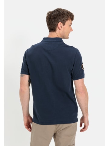 Camel Active Piqué Poloshirt aus zertifiziertem Organic Cotton in Dunkelblau