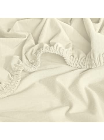 Erwin Müller Single-Jersey Bio Boxspring-Spannbettlaken Bayreuth in natur