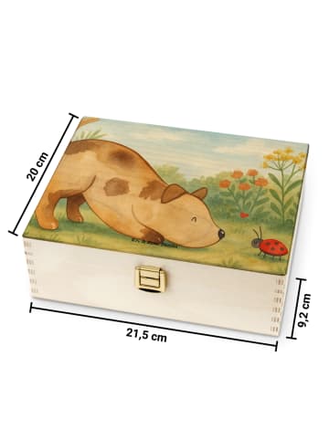 Mr. & Mrs. Panda Teedose Hund Marienkäfer Design ohne Spruch in Weiß