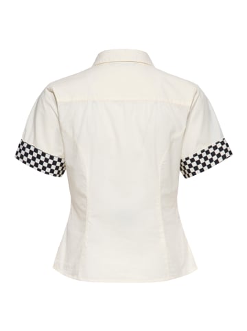 Queen Kerosin Queen Kerosin Bluse Super Modified in offwhite