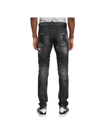Dsquared2 Slim-Fit-Jeans im Distressed-Look Schwarz