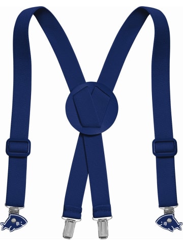 Playshoes Kinder Gürtel "Hosentraeger Hai" in Blau