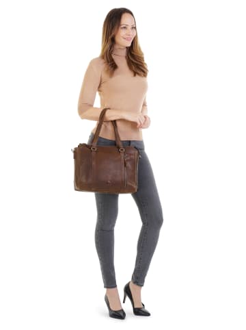 Bodenschatz Shopper echt Leder in cognac