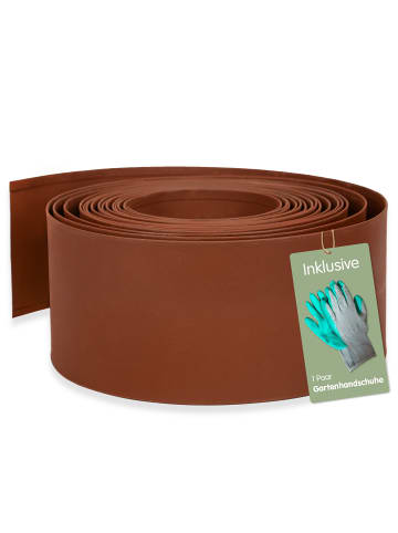 UNUS Beeteinfassung Rost 14x500 cm in Braun