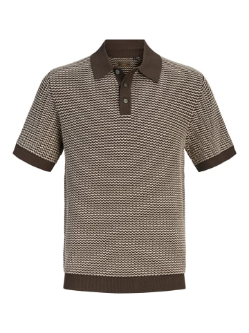 Jack & Jones Gestricktes Polo in Turkish Coffee
