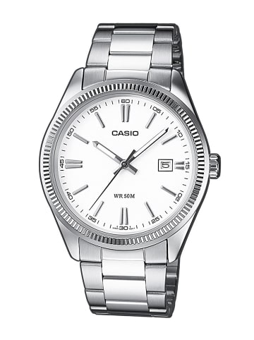 Casio Herren-Armbanduhr Weiß / Silber